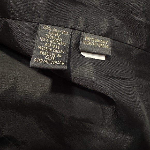 Dana Buchman Black 100% Silk Open-Front Blazer – Fully Lined – Women’s - Picture 6 of 10